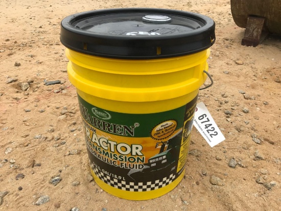 NEW 5 GALLON BUCKET HYDRAULIC OIL