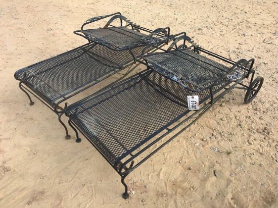 (2) STEEL YARD CHAIRS