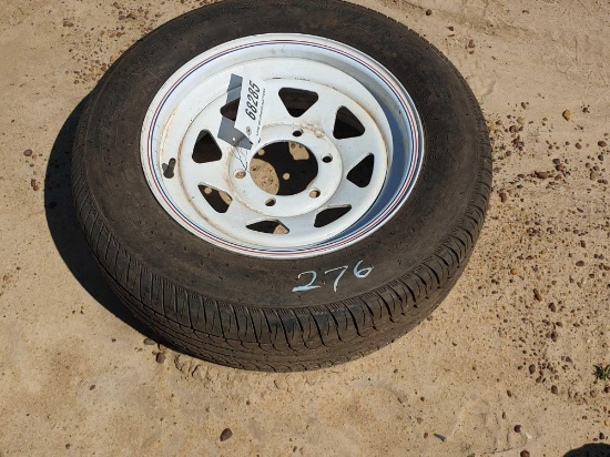 1- 6 LUG RIM AND TIRE
