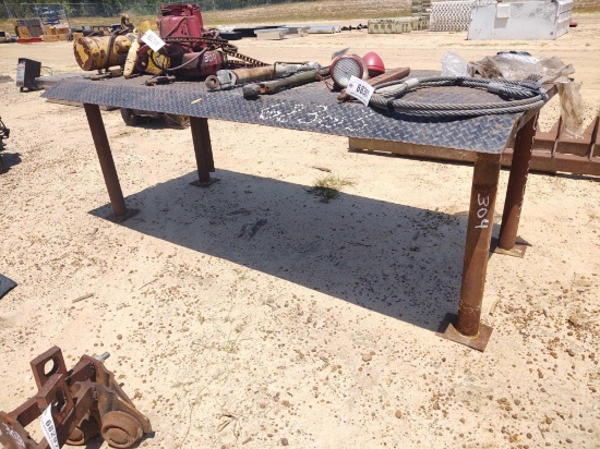 STEEL WORK TABLE 36IN X 91IN