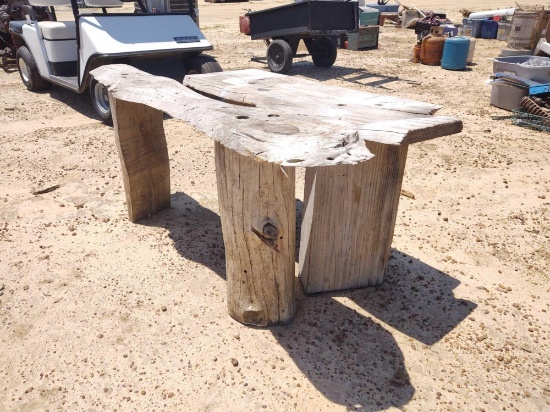 2 WOOD BENCHES