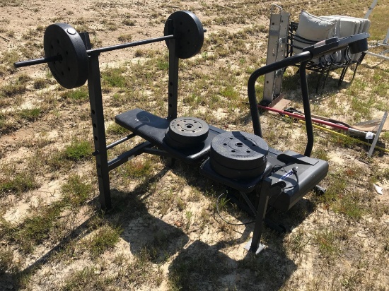 TREAD MILL AND WEIGHT BENCH
