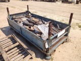 CRATE DF SCRAP IRON AND WOOD
