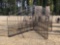 1330- 16' HORSE HEAD DOUBLE WROUGHT IRON GATE,