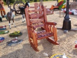 1399- RED CEDAR ROCKING CHAIR