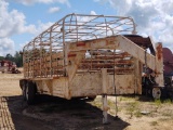 1640- GOOSE COVERED STOCK TRAILER,