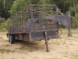 1724- 20' GOOSENECK STOCK TRAILER,