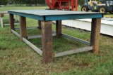 213 - STEEL WORK TABLE 60IN X 144IN