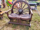 289 - WAGON WHEEL BENCH