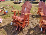 345 - RED CEDAR SWIVEL GLIDER ROCKER