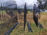 354F- 16FT DOUBLE IRON GATE OAK TREE SCENE