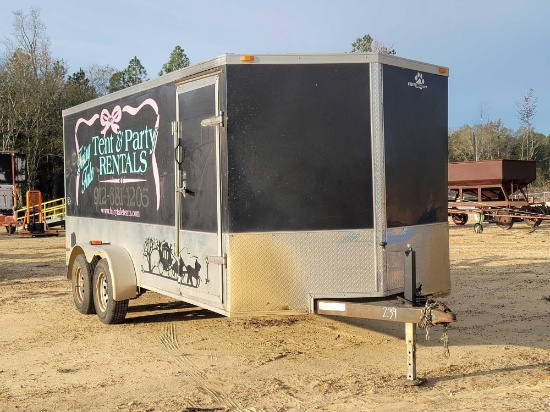 239 - 2014 HUSKY 6X18 CARGO TRAILER