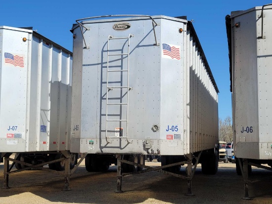 363 - 2018 PEERLESS OPEN TOP CHIP TRAILER,