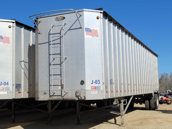 366 - 2018 PEERLESS OPEN TOP CHIP TRAILER,