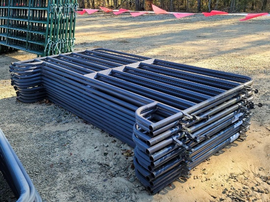 12 - NEW 10' 6 - RAIL CORRAL PANELS