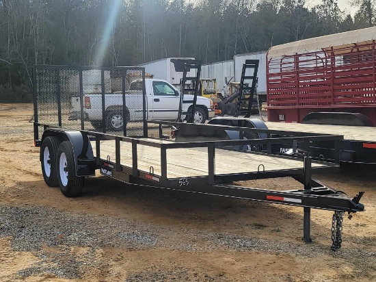 563 - 16 FOOT DUAL AXLE TRAILER,