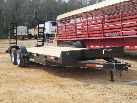 564 - ABSOLUTE - NEW 82" X 20' DOVE TAIL TRAILER,