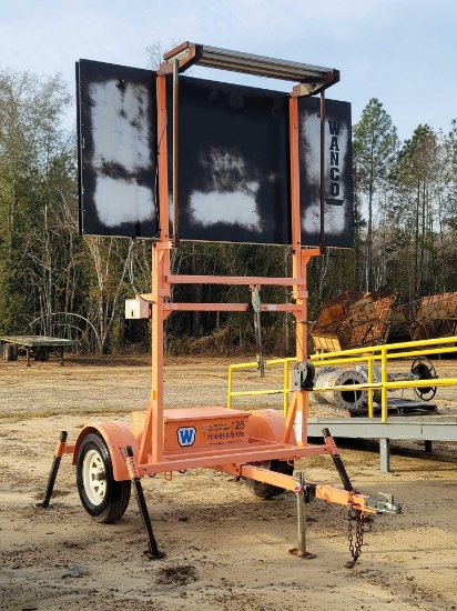 WANCO CUT SP55 FLASHING ARROW SIGN,