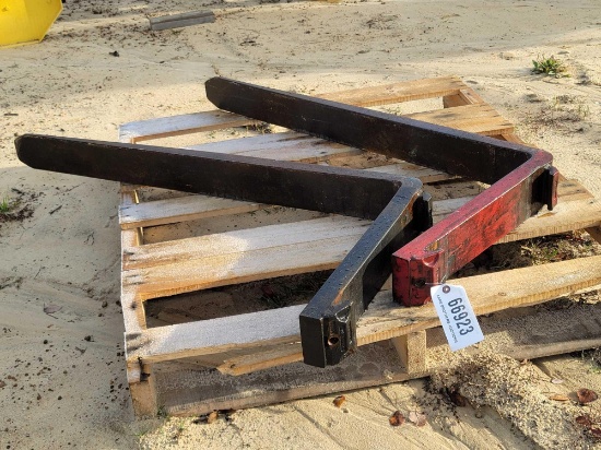 2 - 42" CLAMP ON FORK LIFT FORKS