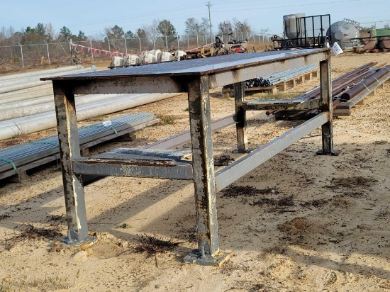 STEEL WORK TABLE 33" X 96"