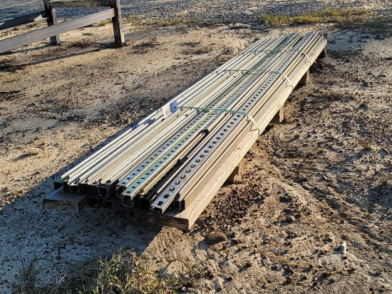 BUNDLE OF SLOTTED HANGING CHANNEL STOCK,