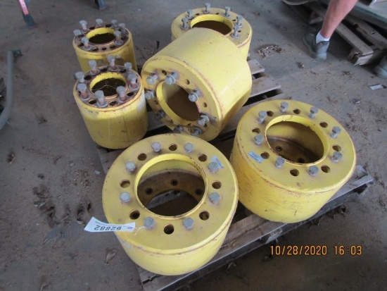 6 JOHN DEERE HUB SPACERS