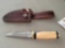 264 - HANDMADE KNIFE AND LEATHER SHEATH