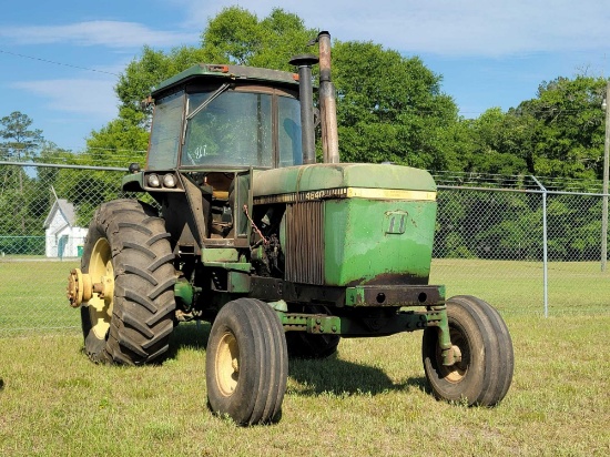 191 - JOHN DEERE 4640 2WD CAB TRACTOR,