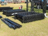 370 - 14 PIECES 100 FT WROUGHT IRON FENCE