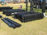 371 - 14 PIECES 100 FT WROUGHT IRON FENCE