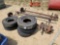 3 MOBILE HOME AXLES AND 5 TIRES AND RIMS