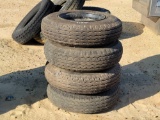 4 - MOBILE HOME TIRES WITH WHEELS