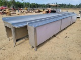 1305 - ALUMINUM SERVING TABLE