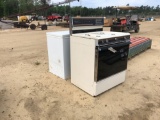 1327A- GAS STOVE & CHEST FREEZER