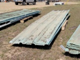 1546 - APPROX. 10 PC. 16' METAL ROOFING