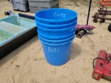 1651- 6 PLASTIC TUBS