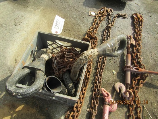 CHAIN, BINDERS, FUNNEL, SNATCH ROPE