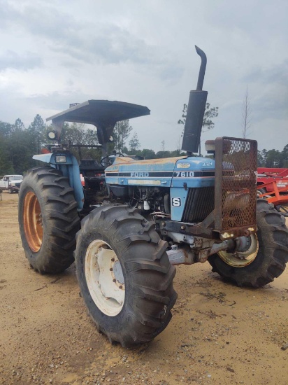224 - FORD 7610 S 4WD TRACTOR,