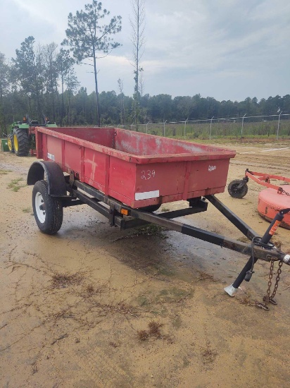239 - 2010 MANUEL 4' X 8' DUMP TRAILER *