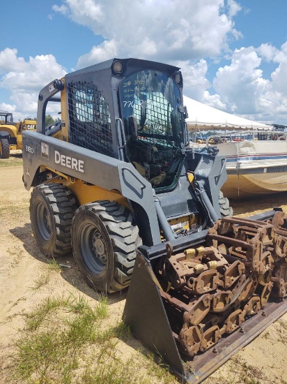 JOHN DEERE 318D WHEEL CAB SKID STEER,