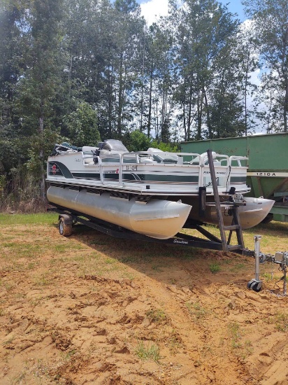 897 - 00 SUN TRACKER, 21 FT PONTOON BOAT