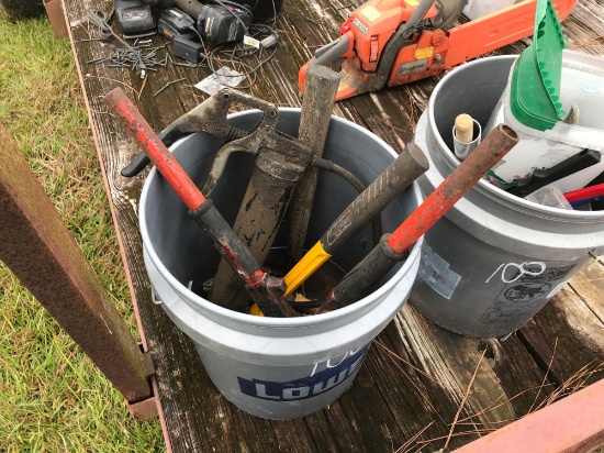 2 - BUCKETS MISC. TOOLS