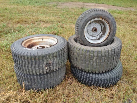 1520 - LAWN MOWER TIRES AND RIMS