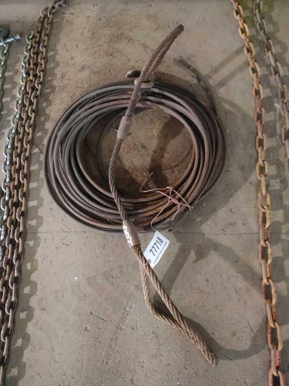 STEEL CABLE 1/2" UNKNOWN FOOTAGE