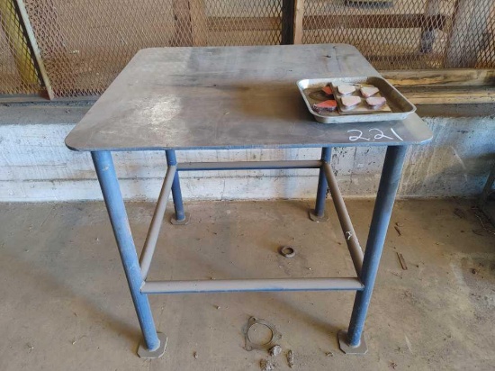 METAL SHOP TABLE 36" X 36" X 36" HIGH