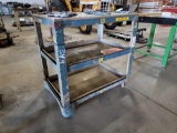 HEAVY DUTY METAL ROLLING WORK CART