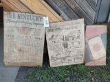 342 - VINTAGE SIGNS AND 1949 CALENDAR