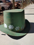 403 - LARGE METAL SHAMROCK HAT,