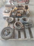 503 - PALLET OF MOTORCYCLE PARTS,