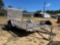 391 - 2022 CARRY ON ALUMINUM 6' X 10' GATE TRAILER